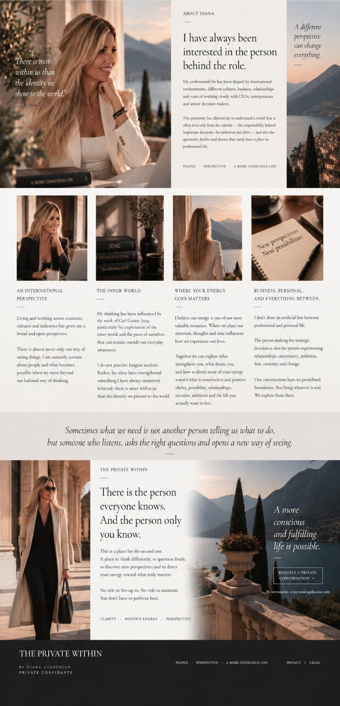 About page of The Private Within